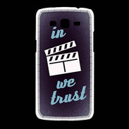 Coque Samsung Galaxy Grand2 In Ciné We trust Bleu ZG
