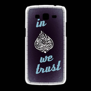 Coque Samsung Galaxy Grand2 In Islam We trust Bleu ZG