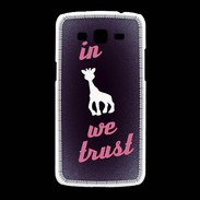 Coque Samsung Galaxy Grand2 In Girafe We trust Rouge ZG