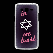 Coque Samsung Galaxy Grand2 In Judaïsme We trust Rouge ZG 