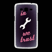 Coque Samsung Galaxy Grand2 In Mecanic We trust Rouge ZG