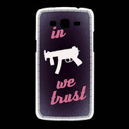 Coque Samsung Galaxy Grand2 In Uzi We trust Rouge ZG