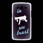 Coque Samsung Galaxy Grand2 In Uzi We trust Bleu ZG