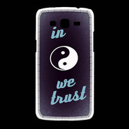 Coque Samsung Galaxy Grand2 In Zen We trust Bleu ZG