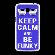 Coque Samsung Galaxy Grand2 Keep Calm Funky Bleu