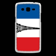 Coque Samsung Core Plus Drapeau français et Tour Eiffel