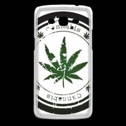 Coque Samsung Core Plus Grunge stamp with marijuana leaf