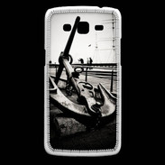 Coque Samsung Core Plus Ancre en noir et blanc