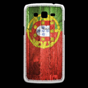 Coque Samsung Core Plus Drapeau Portugal imitation bois