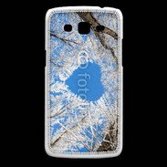 Coque Samsung Core Plus arbres enneigés coeur