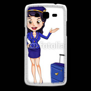 Coque Samsung Core Plus Hôtesse de l'air 7