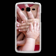 Coque Samsung Core Plus Famille main dans la main