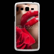 Coque Samsung Core Plus Bouche et rose glamour