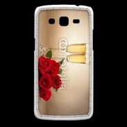 Coque Samsung Core Plus Coupe de champagne, roses rouges