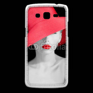 Coque Samsung Core Plus Femme élégante en noire et rouge 10