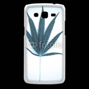 Coque Samsung Core Plus Marijuana en bleu et blanc