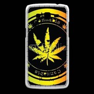 Coque Samsung Core Plus Grunge stamp with marijuana leaf