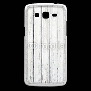 Coque Samsung Core Plus Aspect bois blanc vieilli