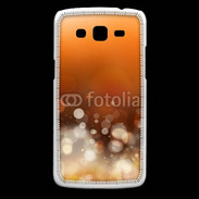 Coque Samsung Core Plus Fond bulles ocres
