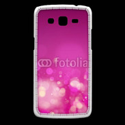 Coque Samsung Core Plus fond rose or