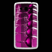 Coque Samsung Core Plus Verre de vin sur fond rose