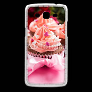 Coque Samsung Core Plus Cupcake et ruban rose