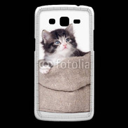 Coque Samsung Core Plus Chaton dans un sac