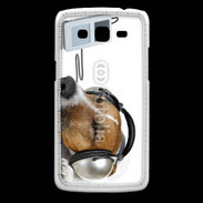 Coque Samsung Core Plus Chien écoutant de la musique