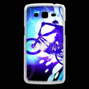 Coque Samsung Core Plus Illustration BMX bleu