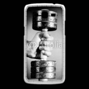 Coque Samsung Core Plus Passion Musculation en noir et blanc