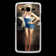 Coque Samsung Core Plus Femme mode militaire US