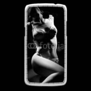 Coque Samsung Core Plus Charme noir et blanc