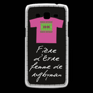 Coque Samsung Core Plus Femme de rugbyman Bonus offensif-défensif Noir