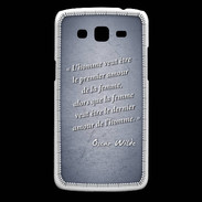 Coque Samsung Core Plus Homme veut Bleu Citation Oscar Wilde