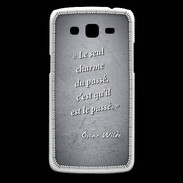 Coque Samsung Core Plus Charme passé Noir Citation Oscar Wilde