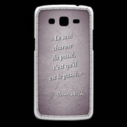 Coque Samsung Core Plus Charme passé Violet Citation Oscar Wilde