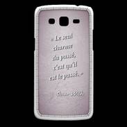 Coque Samsung Core Plus Charme passé Rose Citation Oscar Wilde
