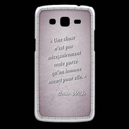 Coque Samsung Core Plus Chose vraie Rose Citation Oscar Wilde