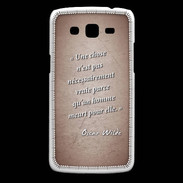 Coque Samsung Core Plus Chose vraie Rouge Citation Oscar Wilde