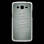 Coque Samsung Core Plus Chose vraie Vert Citation Oscar Wilde