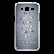 Coque Samsung Core Plus Conscience Bleu Citation Oscar Wilde