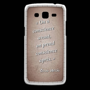 Coque Samsung Core Plus Conscience Rouge Citation Oscar Wilde