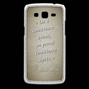 Coque Samsung Core Plus Conscience Sepia Citation Oscar Wilde