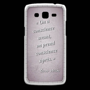 Coque Samsung Core Plus Conscience Rose Citation Oscar Wilde