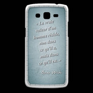 Coque Samsung Core Plus Vraie valeur Turquoise Citation Oscar Wilde