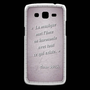 Coque Samsung Core Plus La musique Rose Citation Oscar Wilde