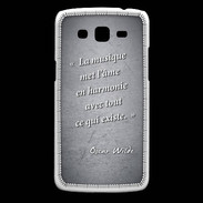 Coque Samsung Core Plus La musique Noir Citation Oscar Wilde