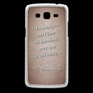 Coque Samsung Core Plus La musique Rouge Citation Oscar Wilde
