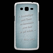 Coque Samsung Core Plus La musique Turquoise Citation Oscar Wilde