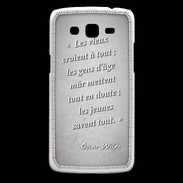Coque Samsung Core Plus Les vieux Gris Citation Oscar Wilde